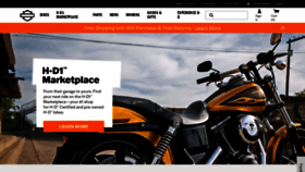 What Harley-davidson.com website looked like in 2021 (2 years ago)