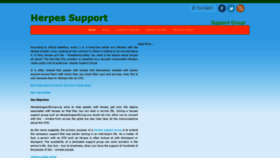 What Herpessupportgroup.org website looked like in 2021 (3 years ago)