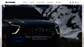 What Hyundai.co.in website looked like in 2021 (2 years ago)