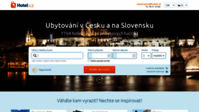 What Hotel.cz website looked like in 2021 (2 years ago)