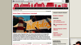 What Hildesheim.de website looked like in 2021 (2 years ago)