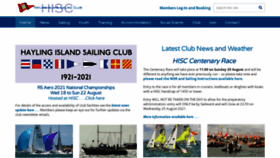 What Hisc.co.uk website looked like in 2021 (2 years ago)