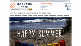 What Halcyonyarn.com website looked like in 2021 (3 years ago)