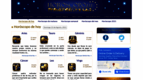 What Horoscopo.eu website looked like in 2021 (2 years ago)