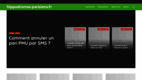 What Hippodromes-parisiens.fr website looked like in 2021 (2 years ago)