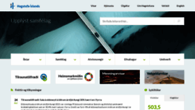 What Hagstofa.is website looked like in 2021 (4 years ago)