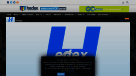 What Hedex.tv website looked like in 2021 (2 years ago)