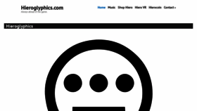 What Hieroglyphics.com website looked like in 2021 (2 years ago)