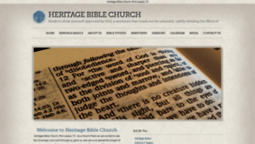 What Heritage-bible-church.com website looked like in 2021 (3 years ago)