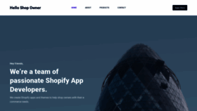 What Helloshopowner.com website looked like in 2021 (2 years ago)