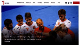 What Handball.cz website looked like in 2021 (2 years ago)