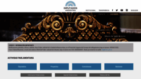 What Hcdn.gov.ar website looked like in 2021 (2 years ago)