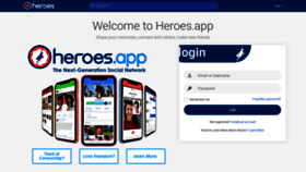 What Heroes.app website looked like in 2021 (2 years ago)