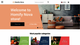 What Homifynova.com website looked like in 2021 (2 years ago)