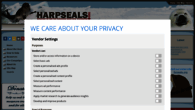 What Harpseals.org website looked like in 2021 (2 years ago)