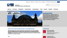 What Hsfk.de website looked like in 2021 (2 years ago)