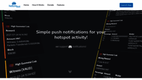 What Heliumbot.io website looked like in 2021 (3 years ago)