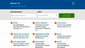 What Huren.nl website looked like in 2021 (4 years ago)