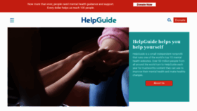 What Helpguide.org website looked like in 2021 (2 years ago)