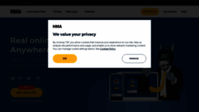 What Hidemyass.com website looked like in 2021 (2 years ago)