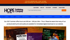 What Hopepublishing.com website looked like in 2021 (2 years ago)