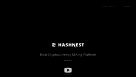 What Hashnest.com website looked like in 2021 (2 years ago)