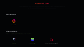 What Hexnoob.com website looked like in 2021 (2 years ago)