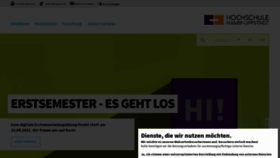 What Hshl.de website looked like in 2021 (2 years ago)
