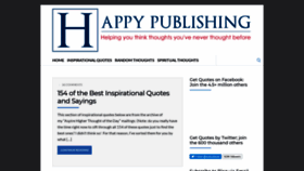 What Happypublishing.com website looked like in 2021 (2 years ago)