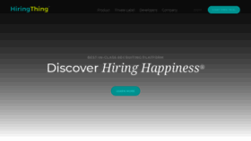 What Hiringthing.com website looked like in 2021 (2 years ago)