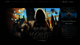 What Harrypotterhogwartsmystery.com website looked like in 2021 (2 years ago)