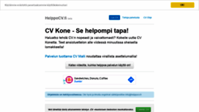 What Helppocv.fi website looked like in 2021 (2 years ago)