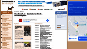 What Hundewelt.at website looked like in 2021 (2 years ago)