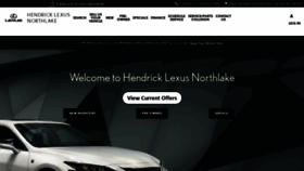 What Hendricklexusnorthlake.com website looked like in 2021 (2 years ago)