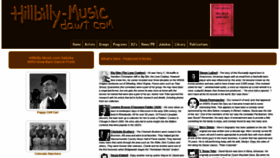 What Hillbilly-music.com website looked like in 2021 (2 years ago)