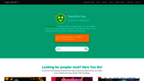 What Happymodpro.com website looked like in 2021 (2 years ago)