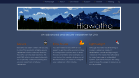 What Hiawatha-webserver.org website looked like in 2021 (2 years ago)