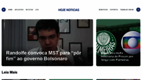 What Hojenoticias.com.br website looked like in 2021 (2 years ago)