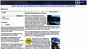 What Hanschristian.org website looked like in 2021 (4 years ago)
