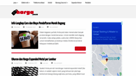 What Harga.web.id website looked like in 2021 (2 years ago)