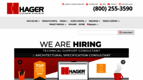 What Hagerco.com website looked like in 2021 (2 years ago)