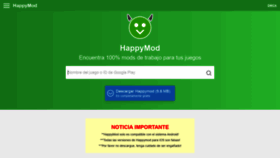 What Happymodapkdescargar.com website looked like in 2021 (2 years ago)