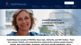 What Healthmeasures.net website looked like in 2021 (2 years ago)
