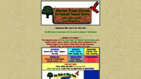 What Hiltonpond.org website looked like in 2021 (2 years ago)
