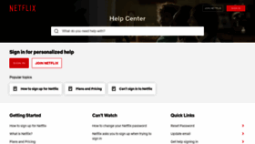 What Help.netflix.com website looked like in 2021 (4 years ago)