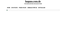 What Hogans.com.de website looked like in 2021 (2 years ago)