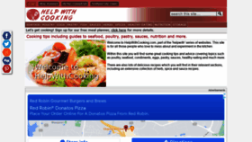 What Helpwithcooking.com website looked like in 2021 (2 years ago)