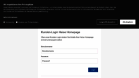 What Heise-homepagekunden.de website looked like in 2021 (2 years ago)
