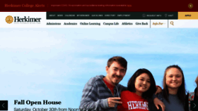 What Herkimer.edu website looked like in 2021 (2 years ago)