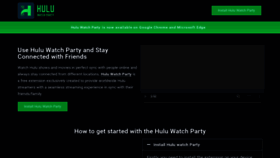 What Huluwatchparty.com website looked like in 2021 (2 years ago)